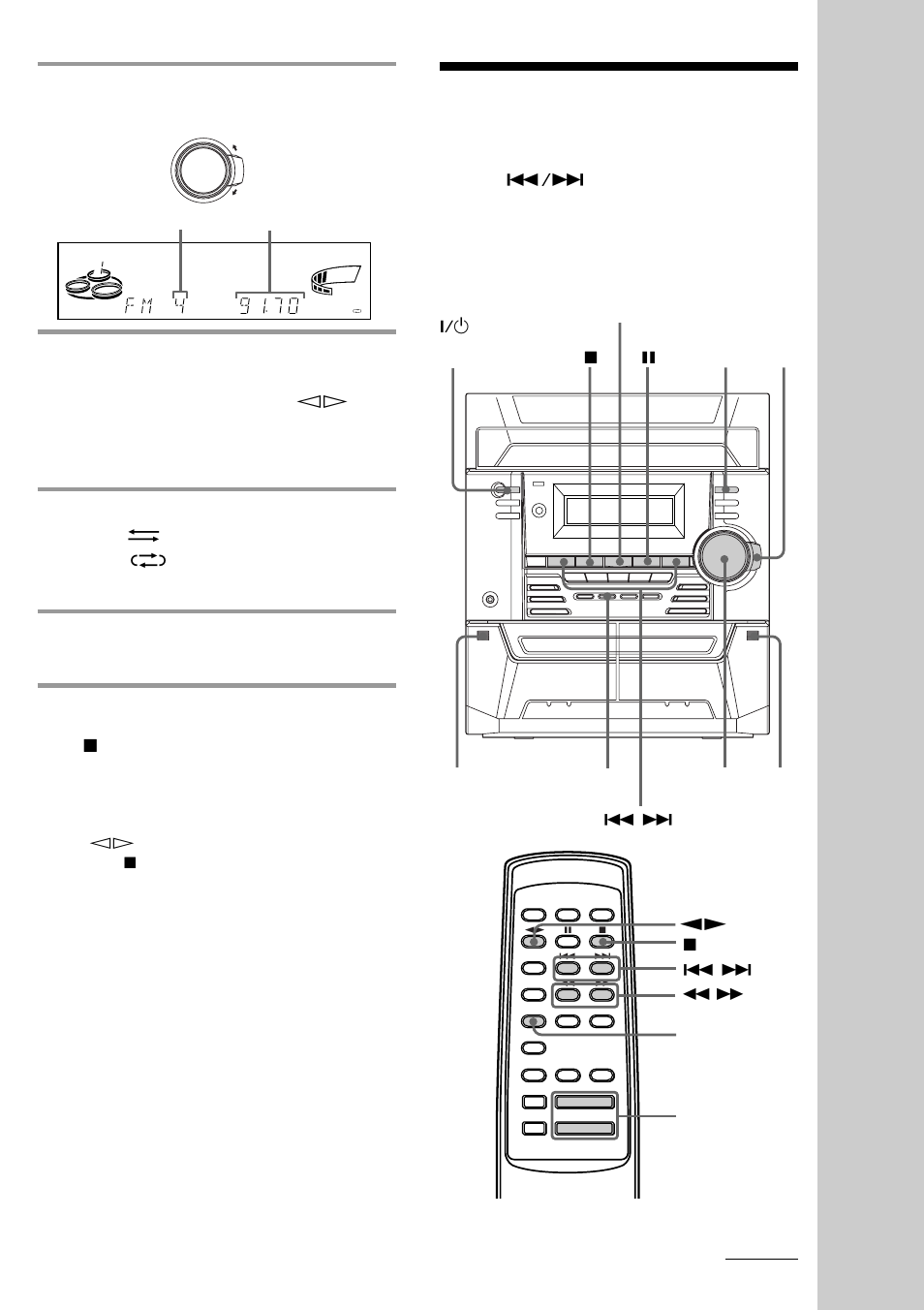 Playing a tape | Sony MHC-BX2 User Manual | Page 15 / 44