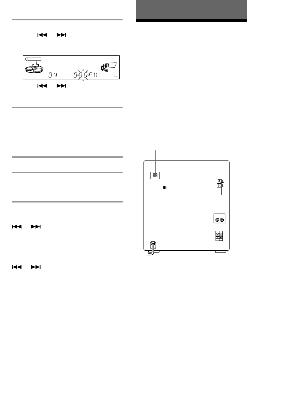 Optional components, Connecting audio components, Connecting an md deck for digital recording | Sony MHC-BX2 User Manual | Page 33 / 44