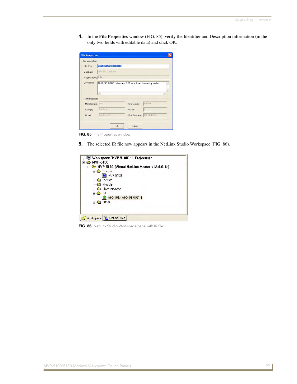 AMX MVP-5100 User Manual | Page 105 / 176