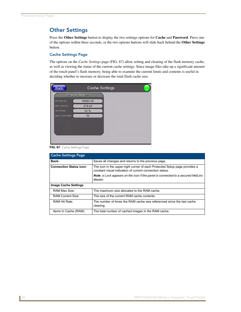 Other settings | AMX MVP-5100 User Manual | Page 90 / 176