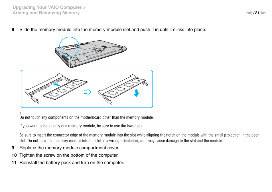 Sony VPCS111FM User Manual | Page 121 / 185