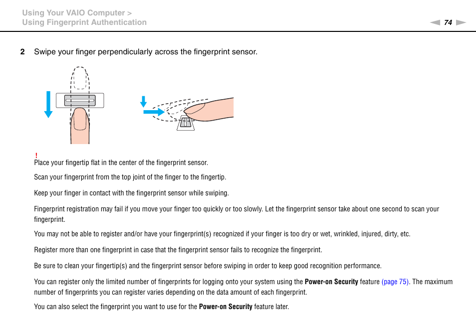 Sony VPCS111FM User Manual | Page 74 / 185