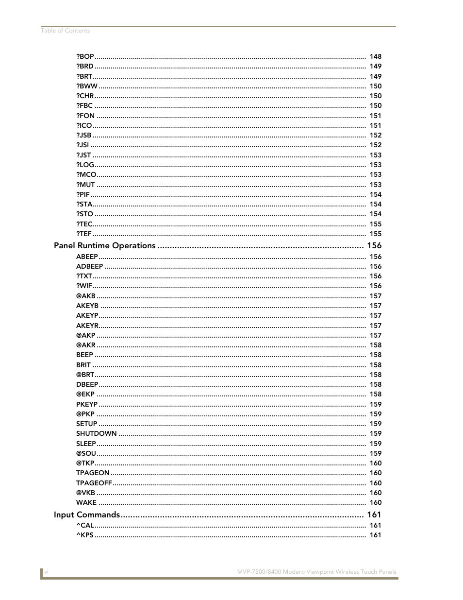 AMX Modero ViewPoint MVP-8400 User Manual | Page 10 / 212