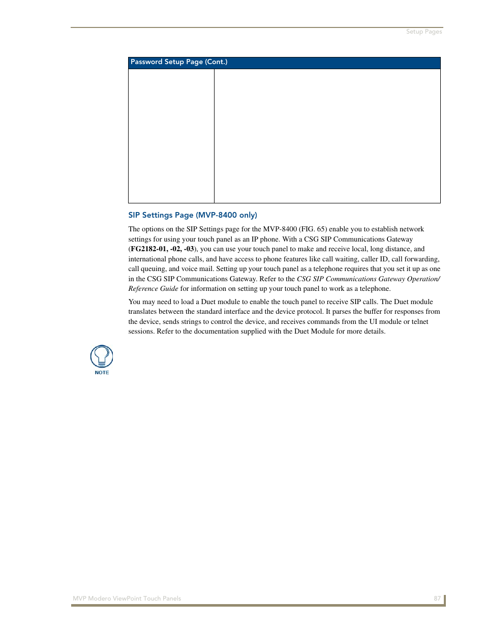 AMX Modero ViewPoint MVP-8400 User Manual | Page 101 / 212