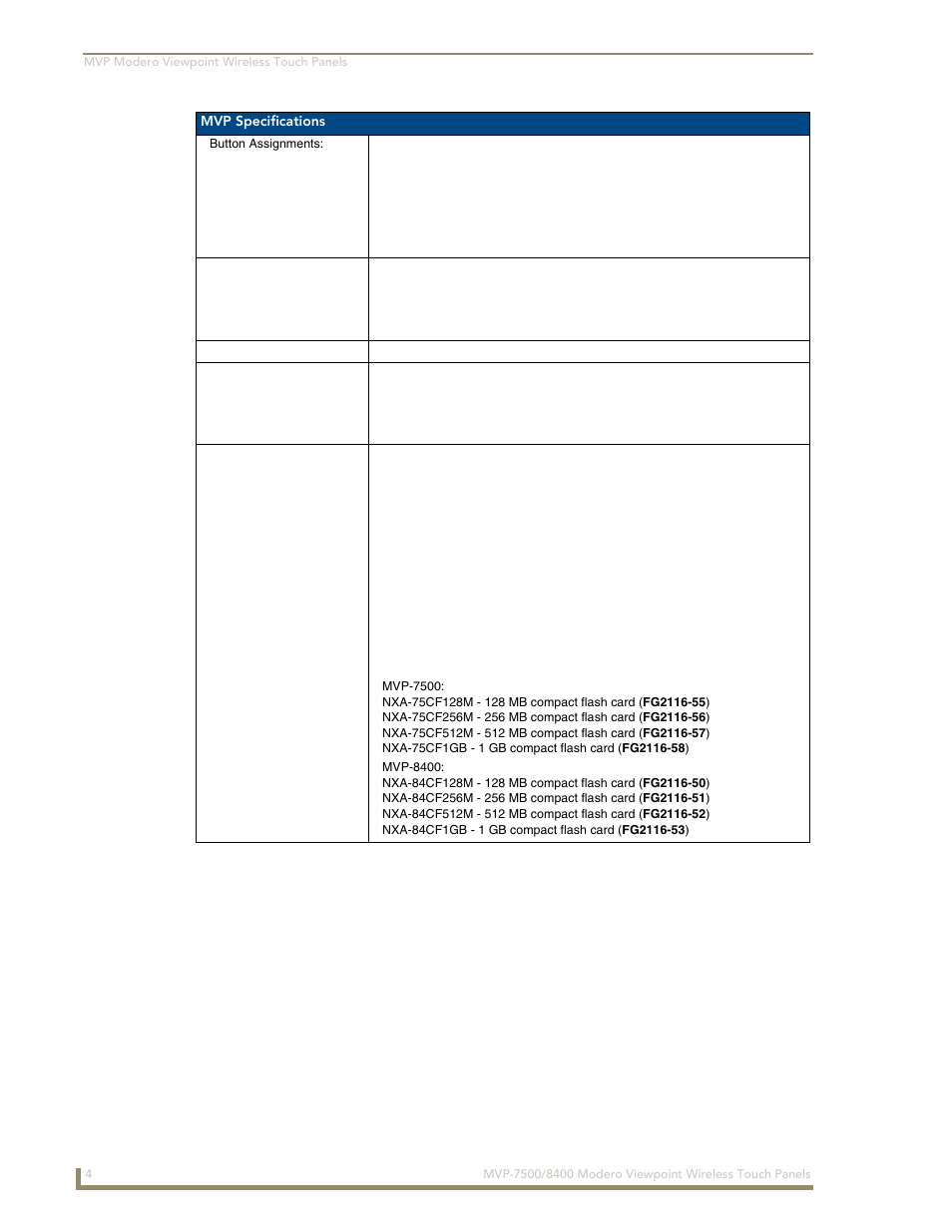 AMX Modero ViewPoint MVP-8400 User Manual | Page 18 / 212