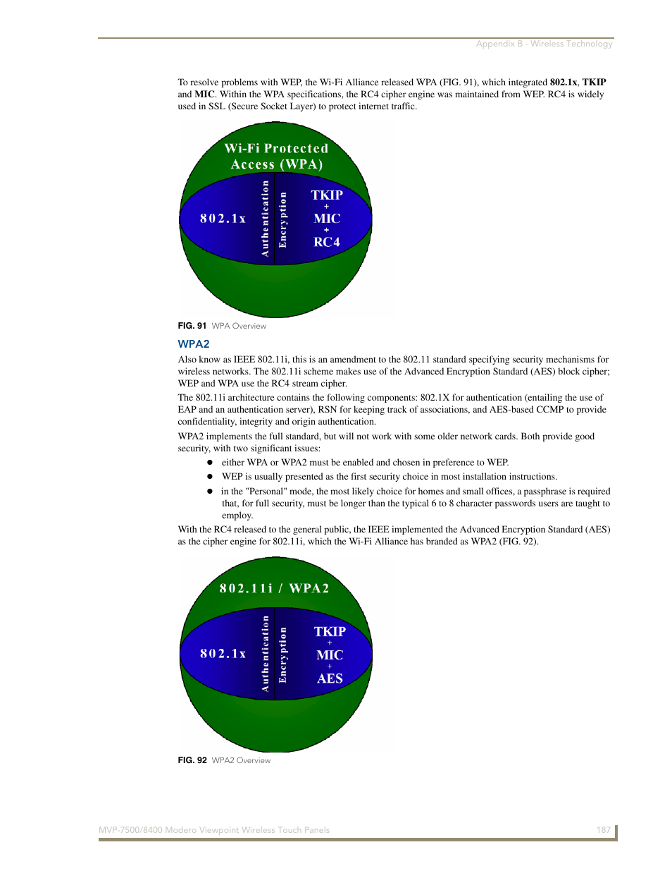 Wpa2 | AMX Modero ViewPoint MVP-8400 User Manual | Page 201 / 212