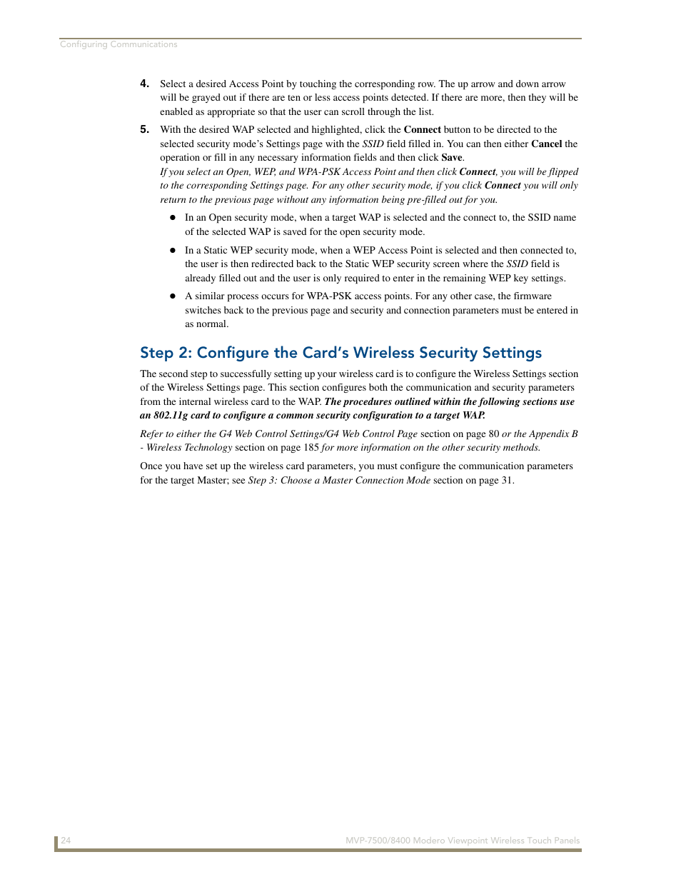 AMX Modero ViewPoint MVP-8400 User Manual | Page 38 / 212