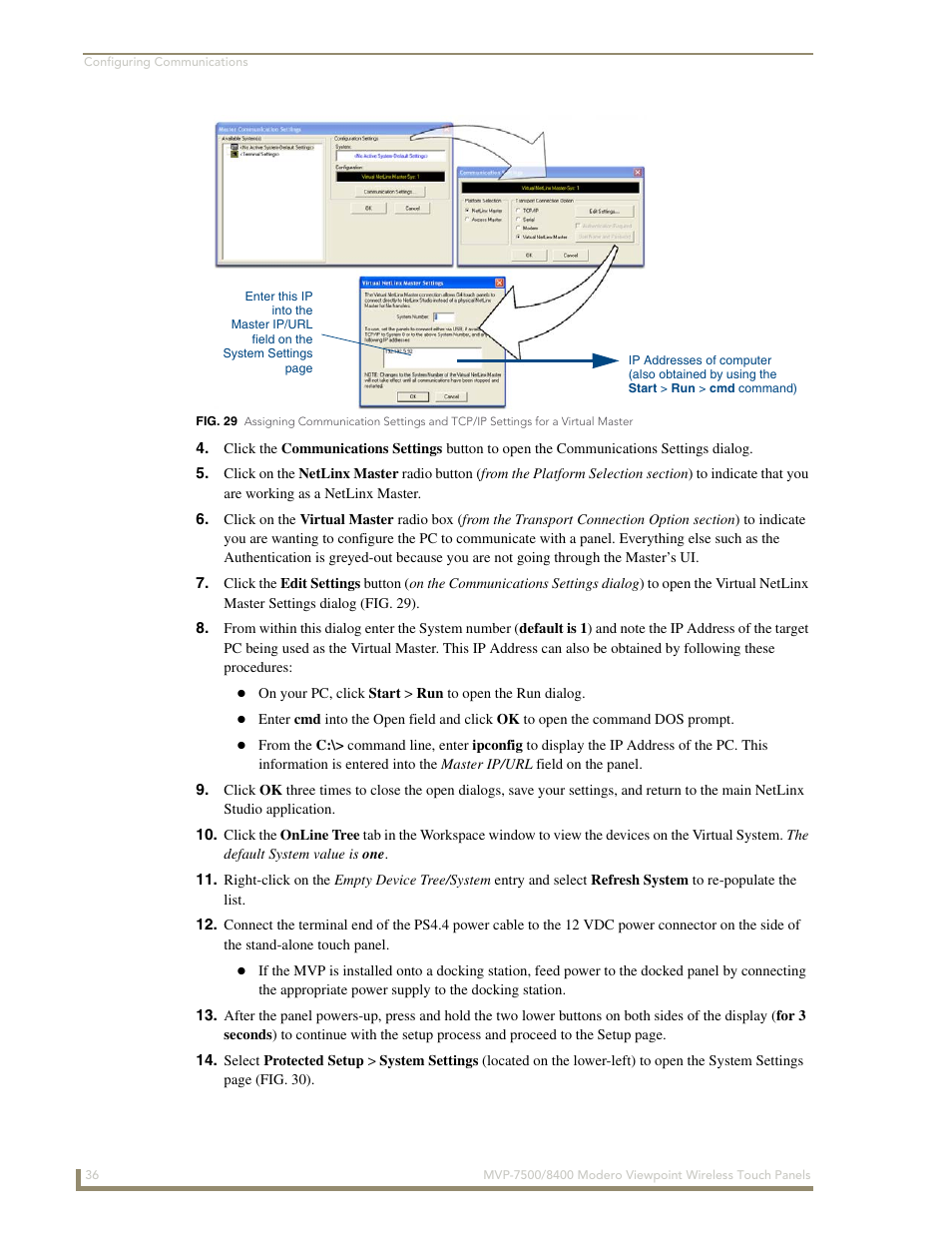 AMX Modero ViewPoint MVP-8400 User Manual | Page 50 / 212