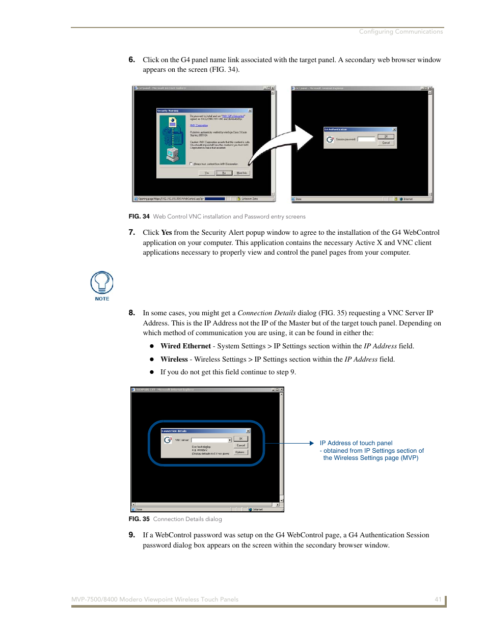 AMX Modero ViewPoint MVP-8400 User Manual | Page 55 / 212