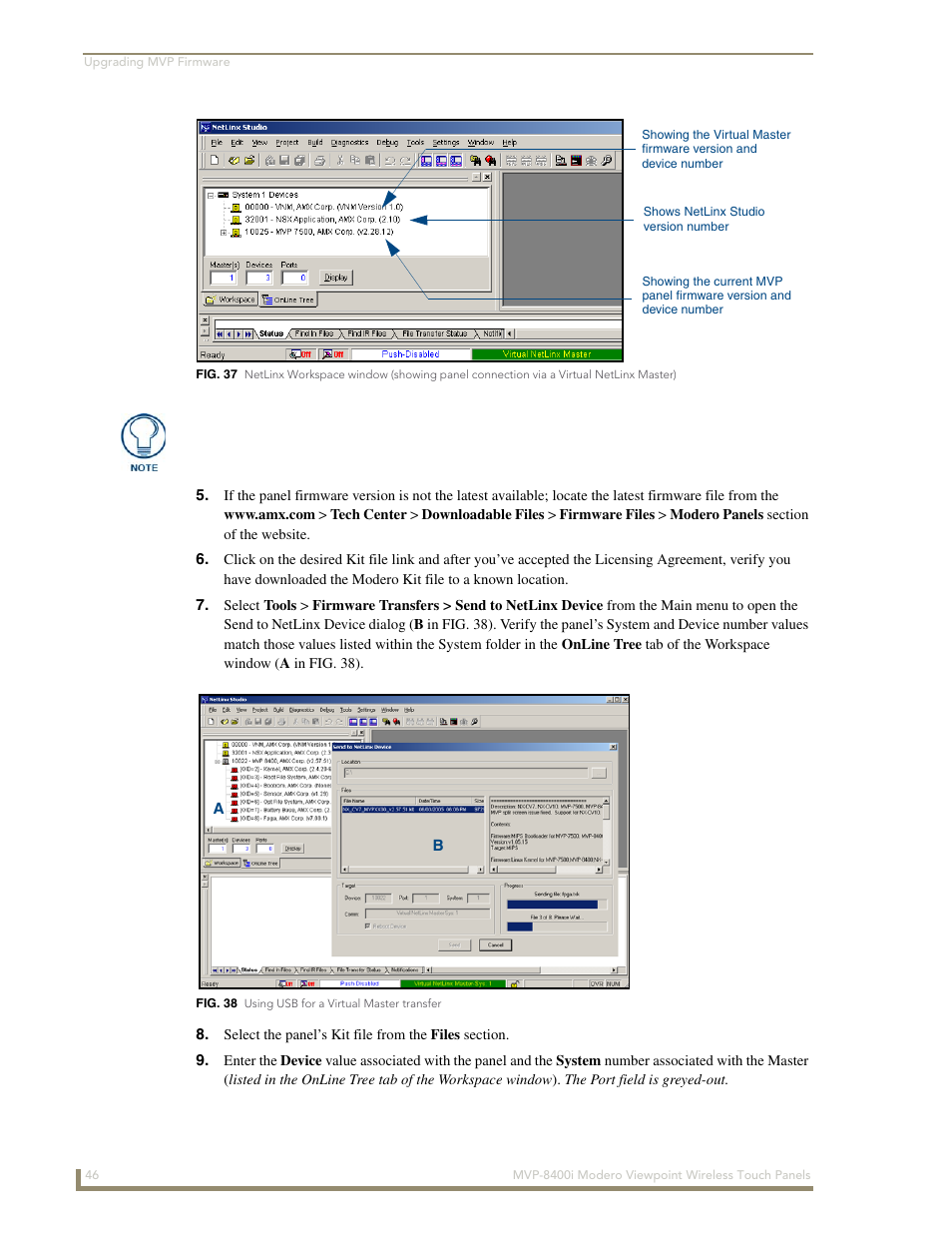 AMX Modero ViewPoint MVP-8400 User Manual | Page 60 / 212