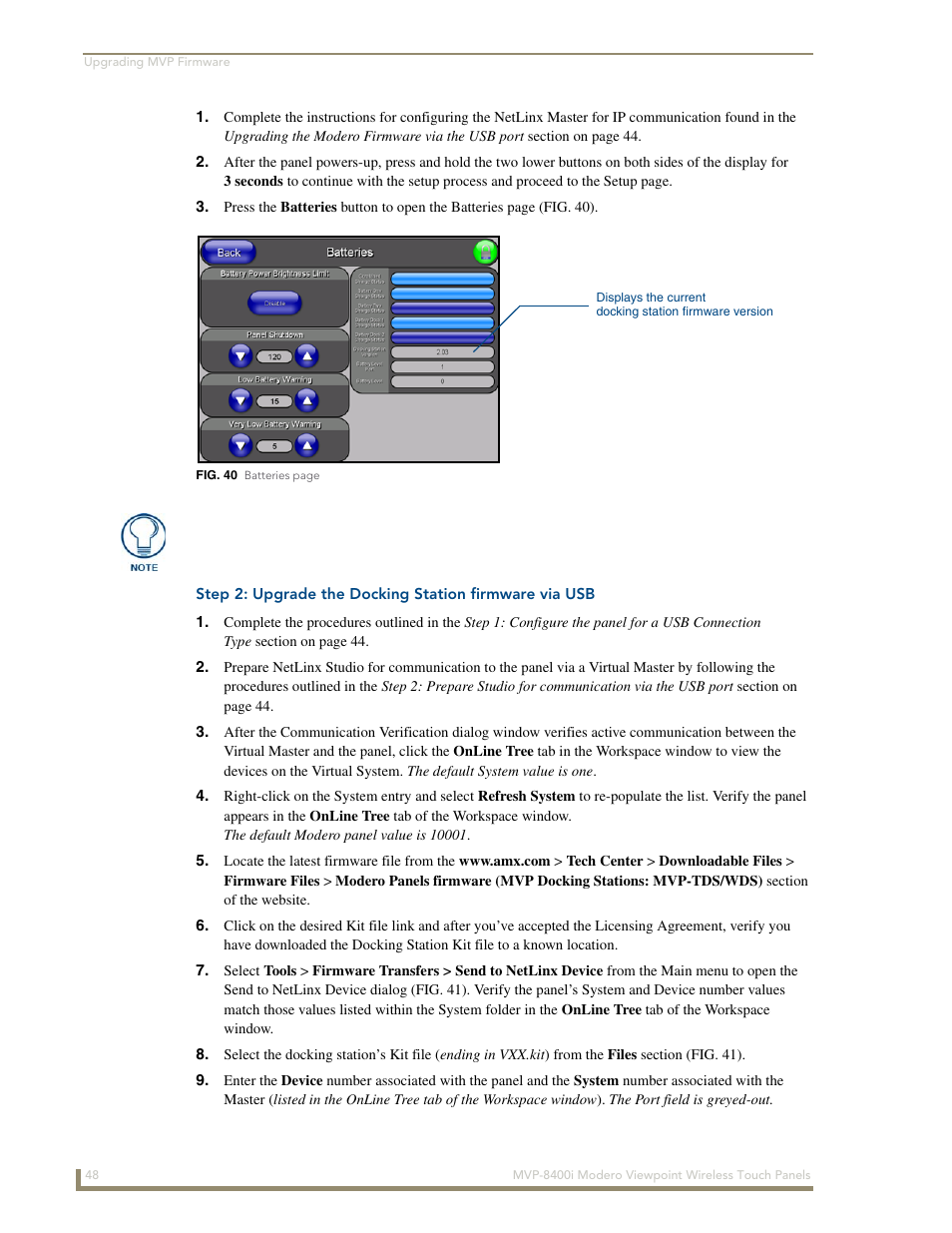 AMX Modero ViewPoint MVP-8400 User Manual | Page 62 / 212