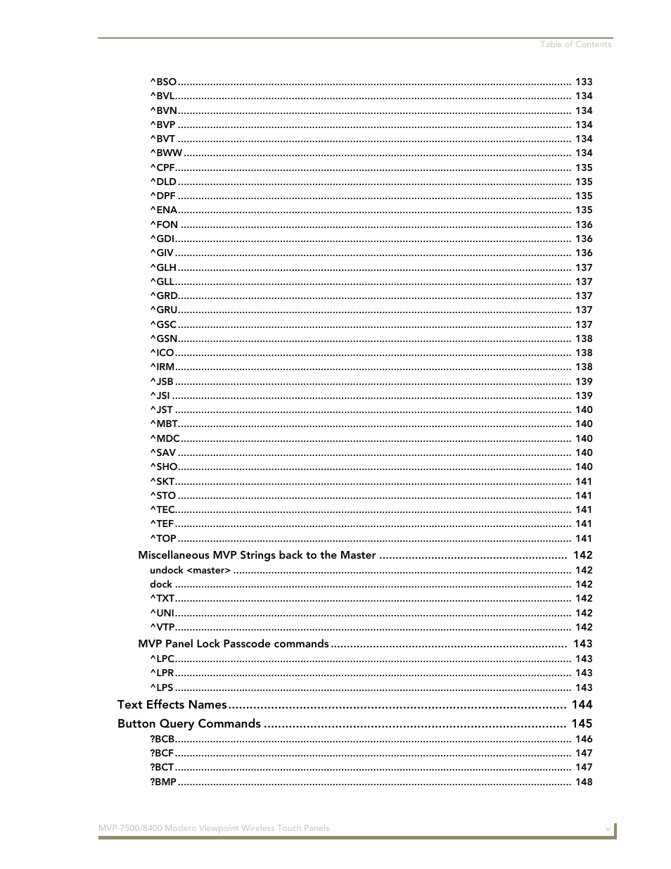 AMX Modero ViewPoint MVP-8400 User Manual | Page 9 / 212