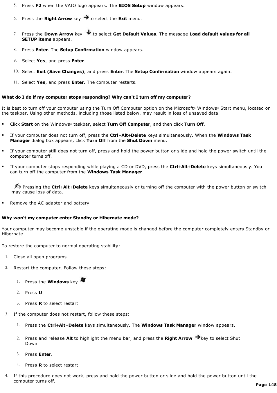 Sony PCG-K47 User Manual | Page 148 / 155