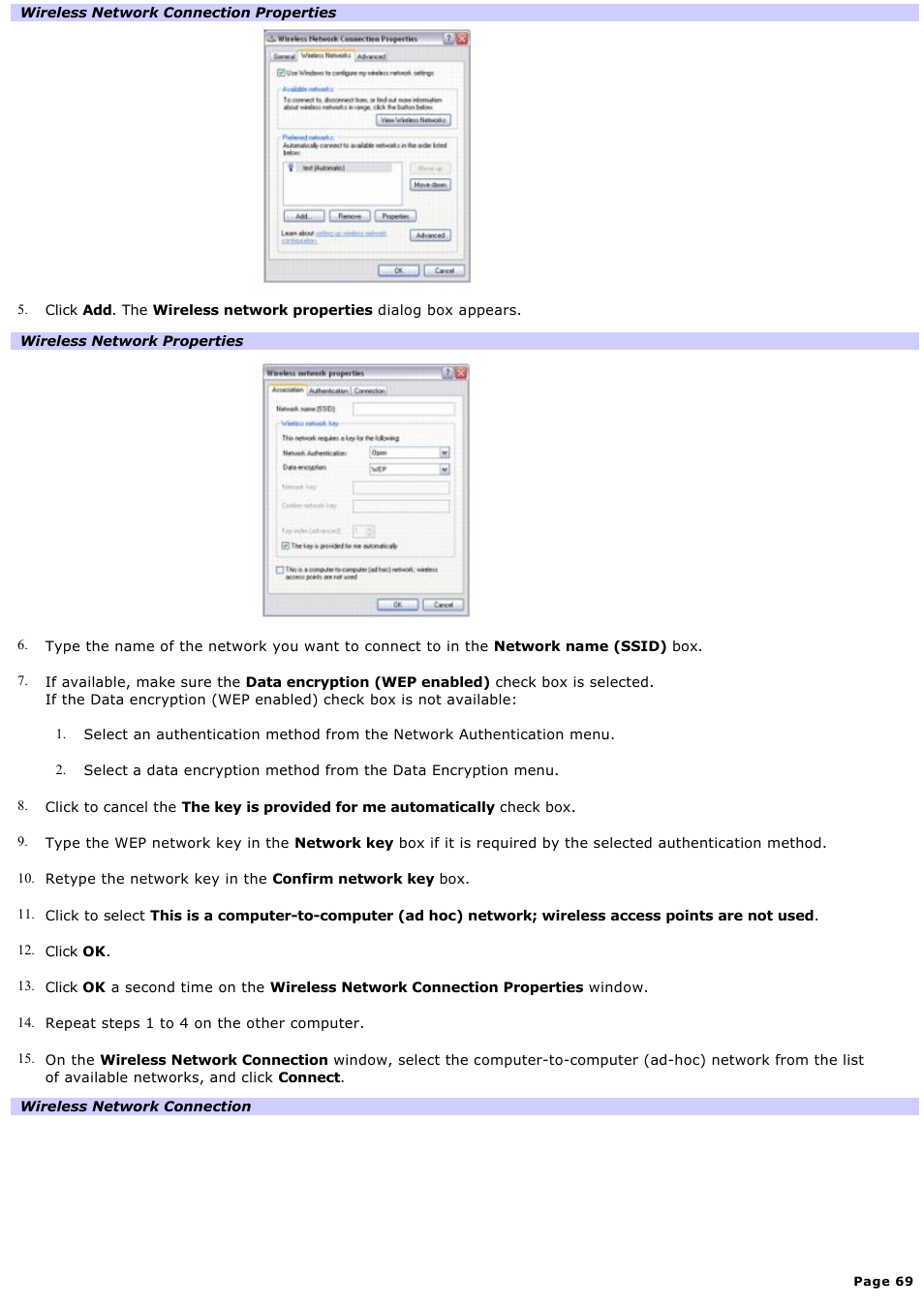 Sony PCG-K47 User Manual | Page 69 / 155