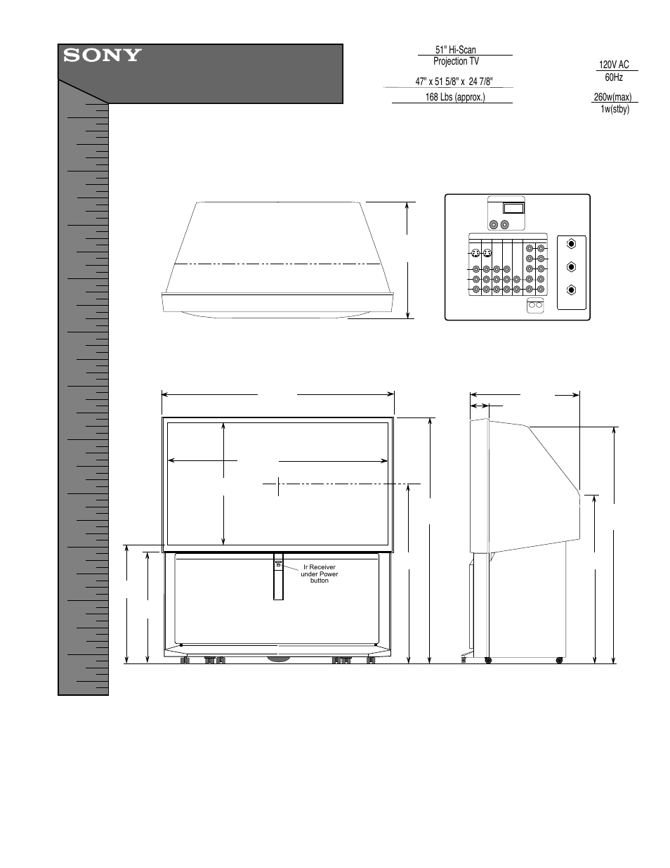 Sony KP-51WS500 User Manual | 1 page