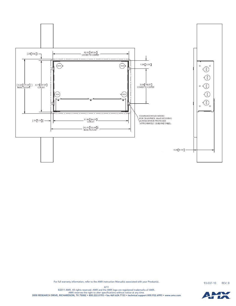 AMX CB-MVPWDS User Manual | Page 2 / 2