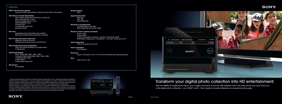 Son'k | Sony HDMS-S1D User Manual | Page 4 / 4