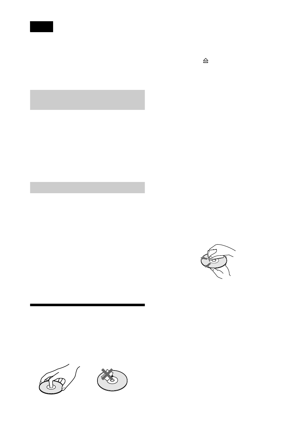 Notes about the discs | Sony DVP-F21 User Manual | Page 8 / 84