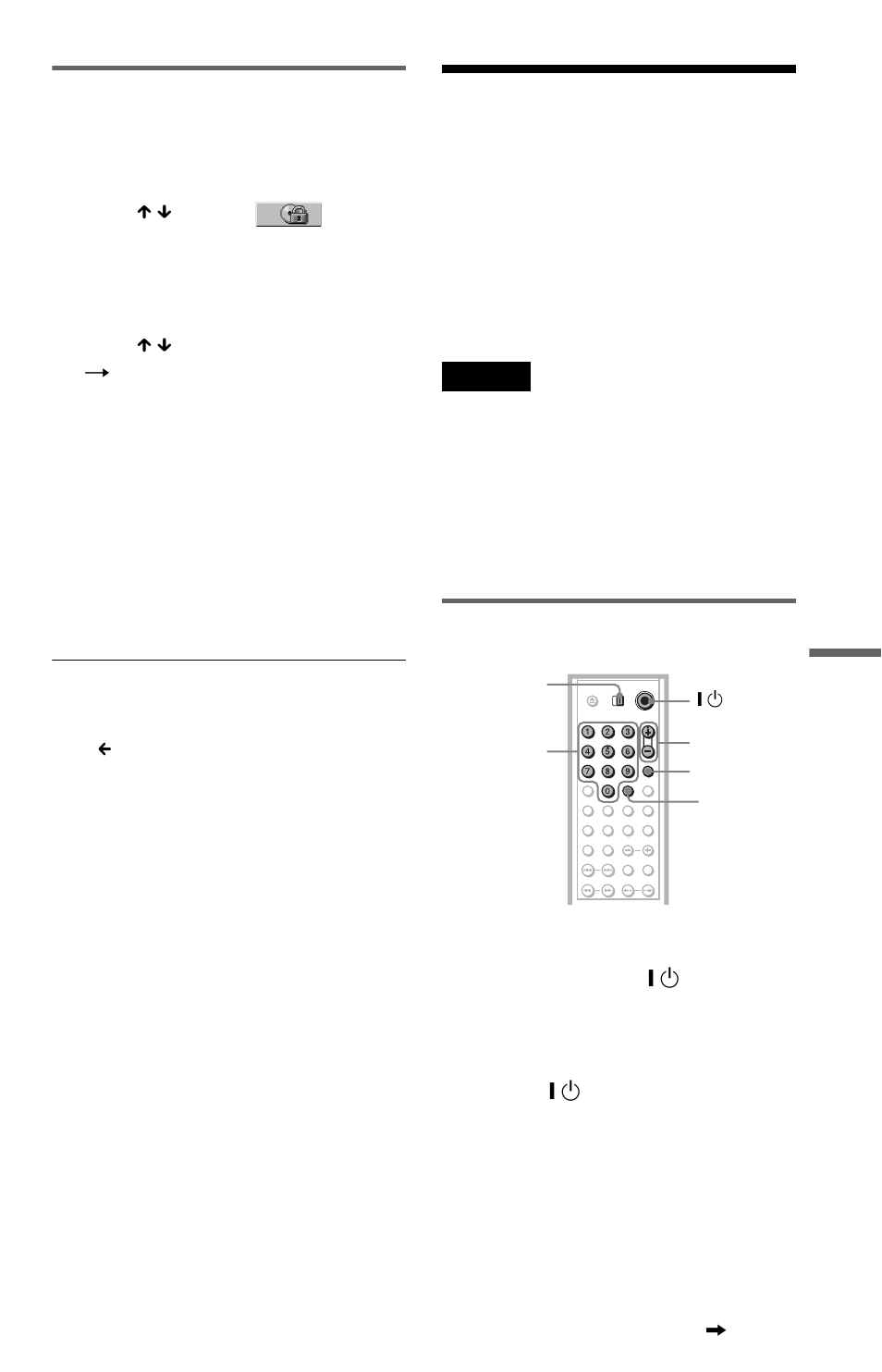 The supplied remote, Changing the password, Controlling tvs with the remote | Sony DVP-NS775V User Manual | Page 73 / 96
