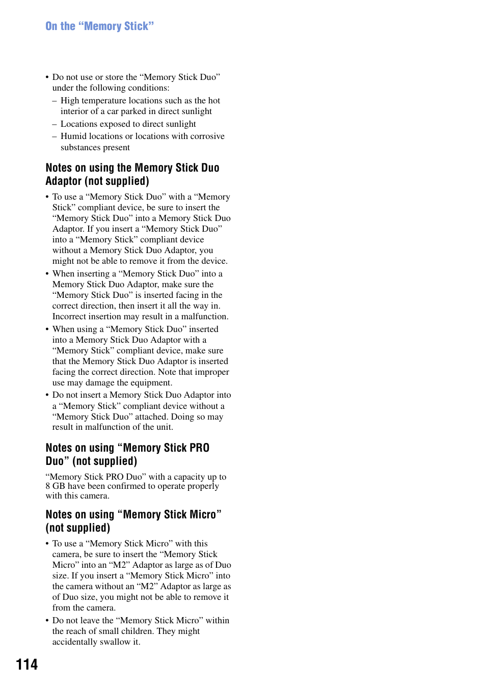 Sony DSC-W90 User Manual | Page 114 / 121