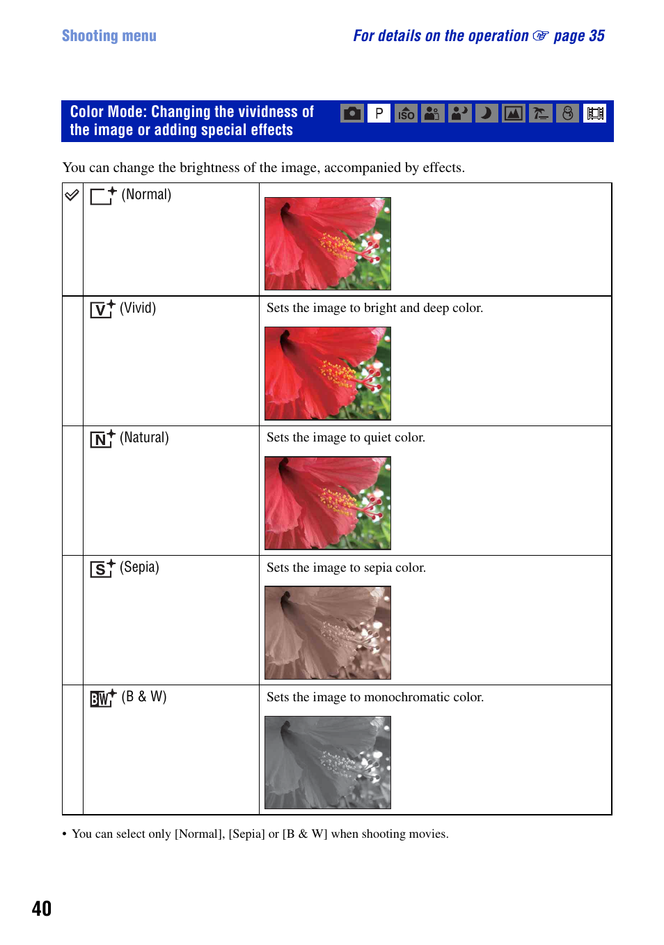 Sony DSC-W90 User Manual | Page 40 / 121