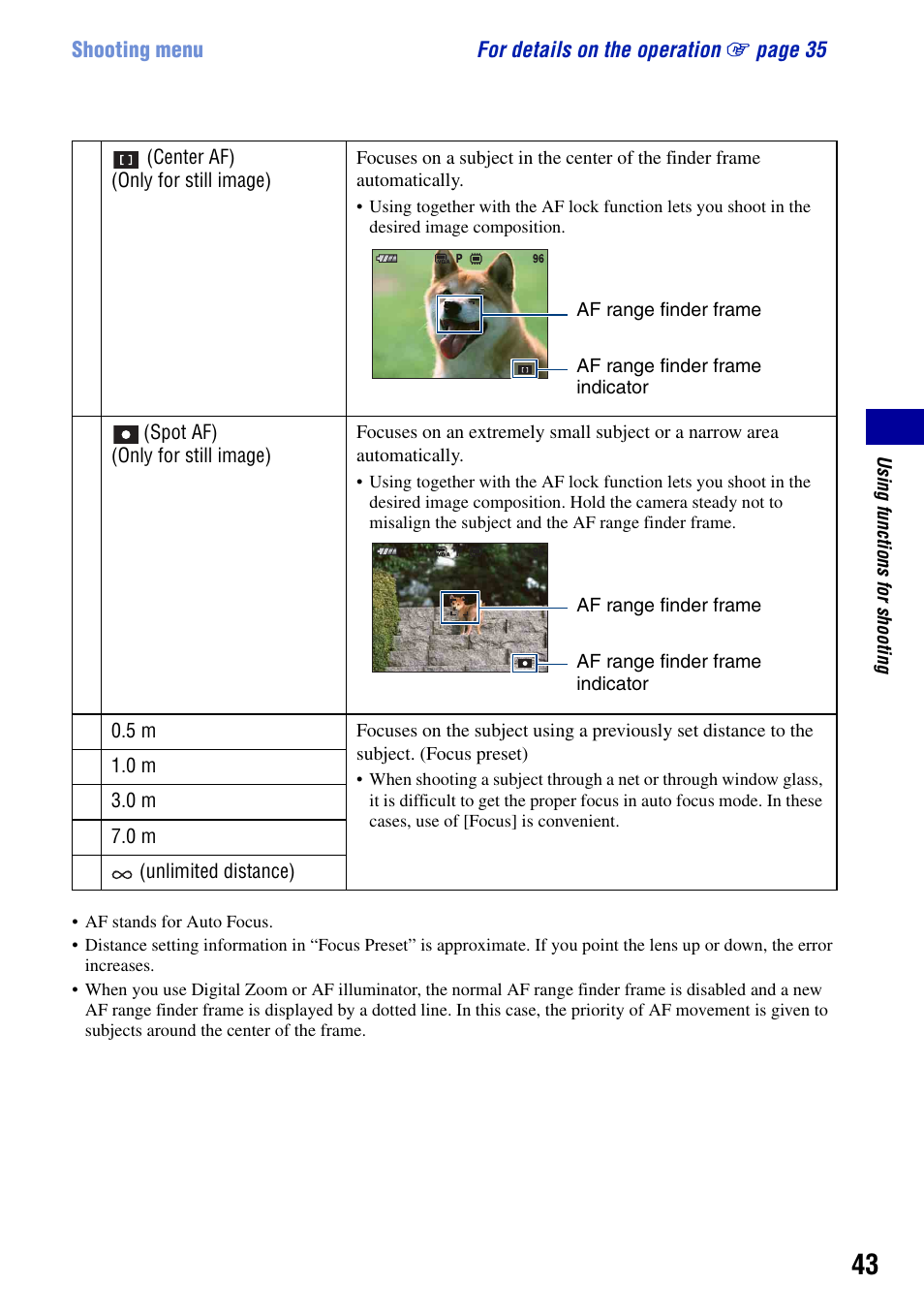 Sony DSC-W90 User Manual | Page 43 / 121