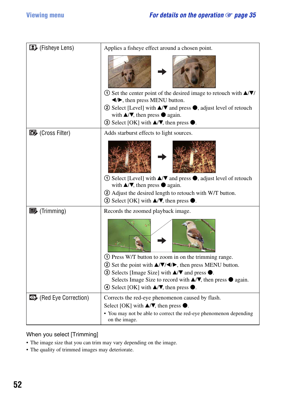 Sony DSC-W90 User Manual | Page 52 / 121