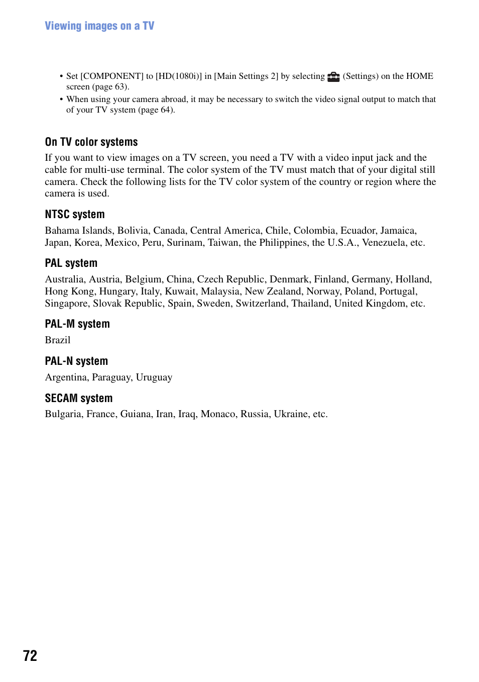 Sony DSC-W90 User Manual | Page 72 / 121