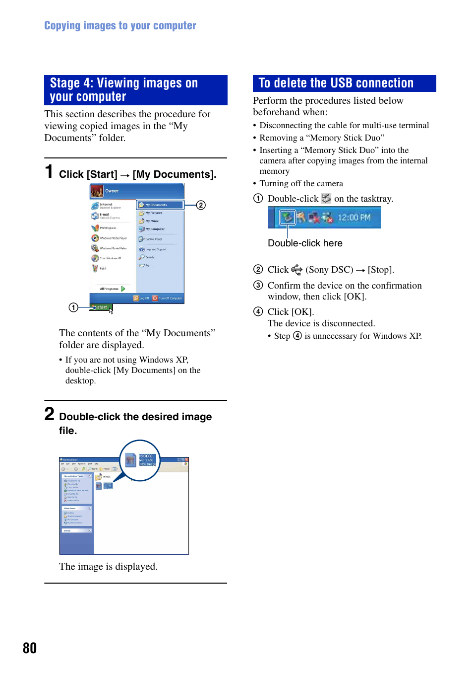 Stage 4: viewing images on your computer | Sony DSC-W90 User Manual | Page 80 / 121