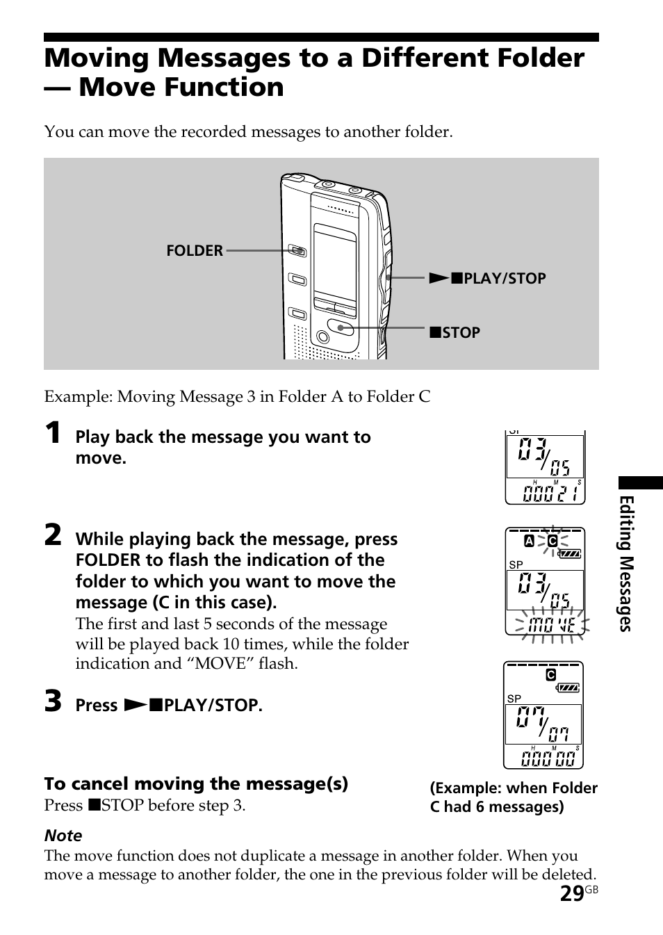 Sony ICD-BP150 User Manual | Page 29 / 68