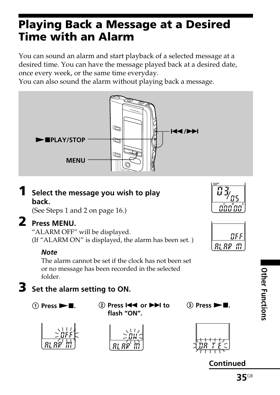 Sony ICD-BP150 User Manual | Page 35 / 68