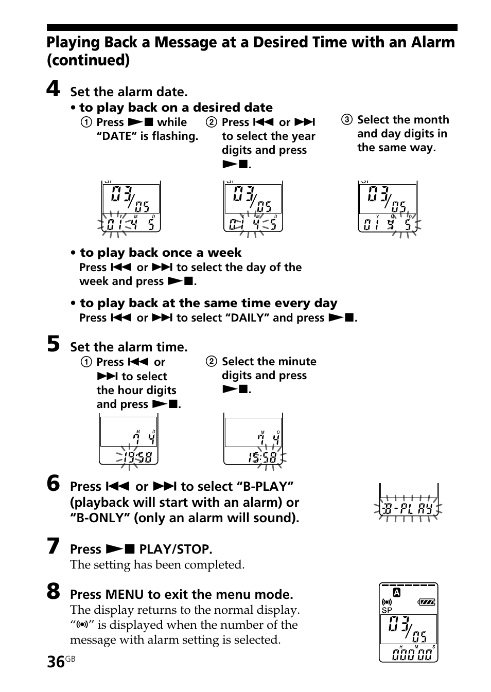 Sony ICD-BP150 User Manual | Page 36 / 68