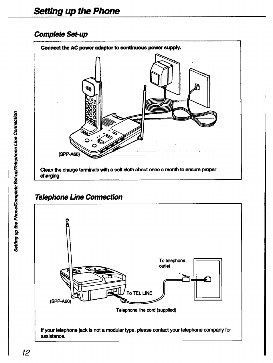 Complete set-up | Sony SPP-A60 User Manual | Page 12 / 52