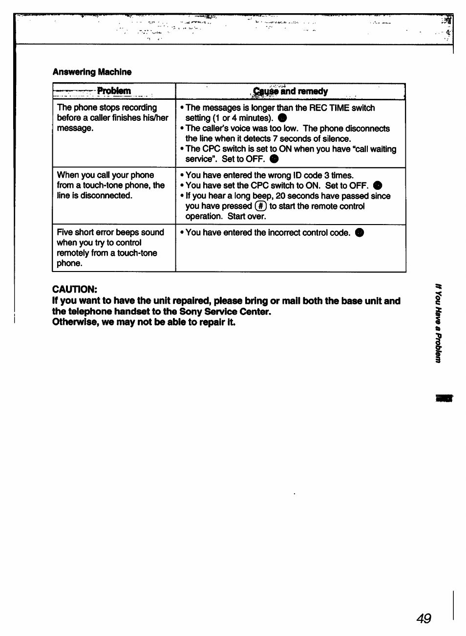 Sony SPP-A60 User Manual | Page 49 / 52