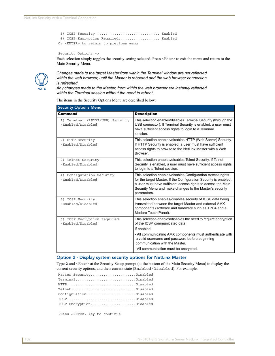AMX Signature Series NetLinx Integrated Controller NI-3101-SIG User Manual | Page 112 / 156