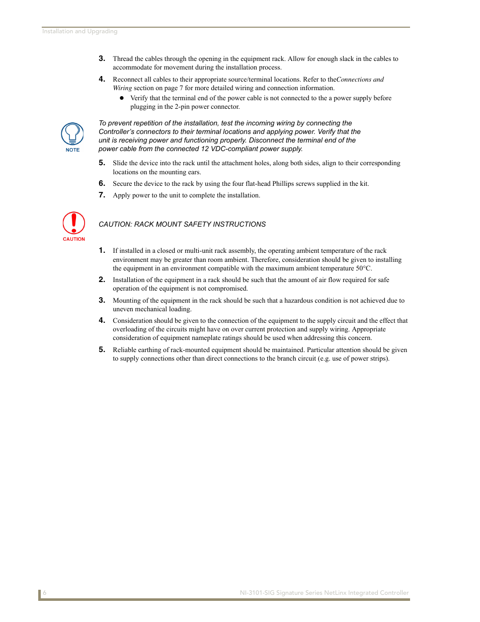 AMX Signature Series NetLinx Integrated Controller NI-3101-SIG User Manual | Page 16 / 156