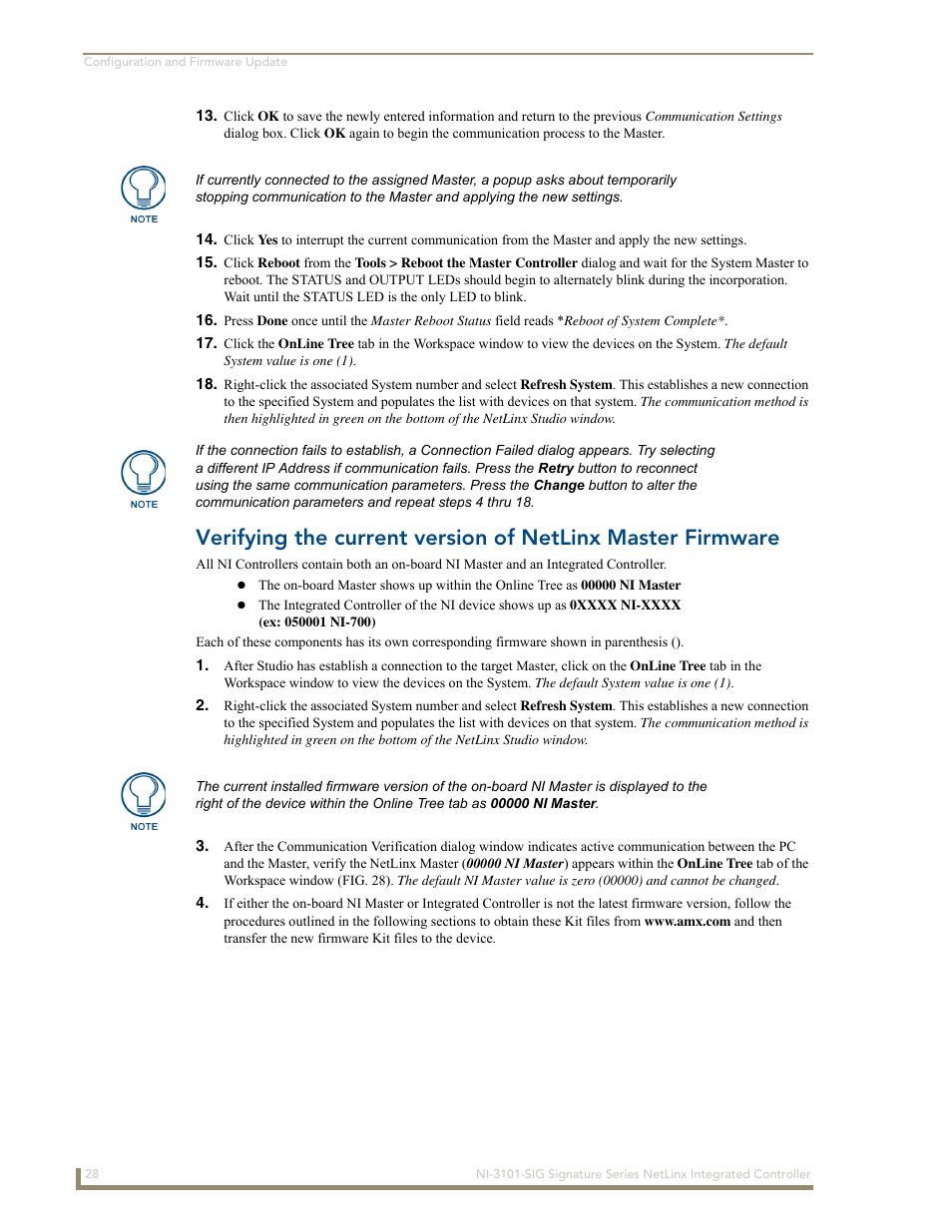 AMX Signature Series NetLinx Integrated Controller NI-3101-SIG User Manual | Page 38 / 156