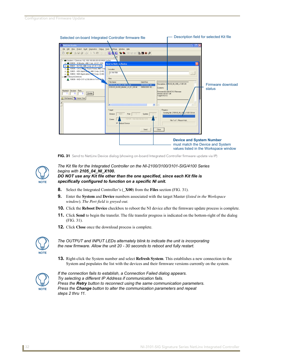 AMX Signature Series NetLinx Integrated Controller NI-3101-SIG User Manual | Page 42 / 156