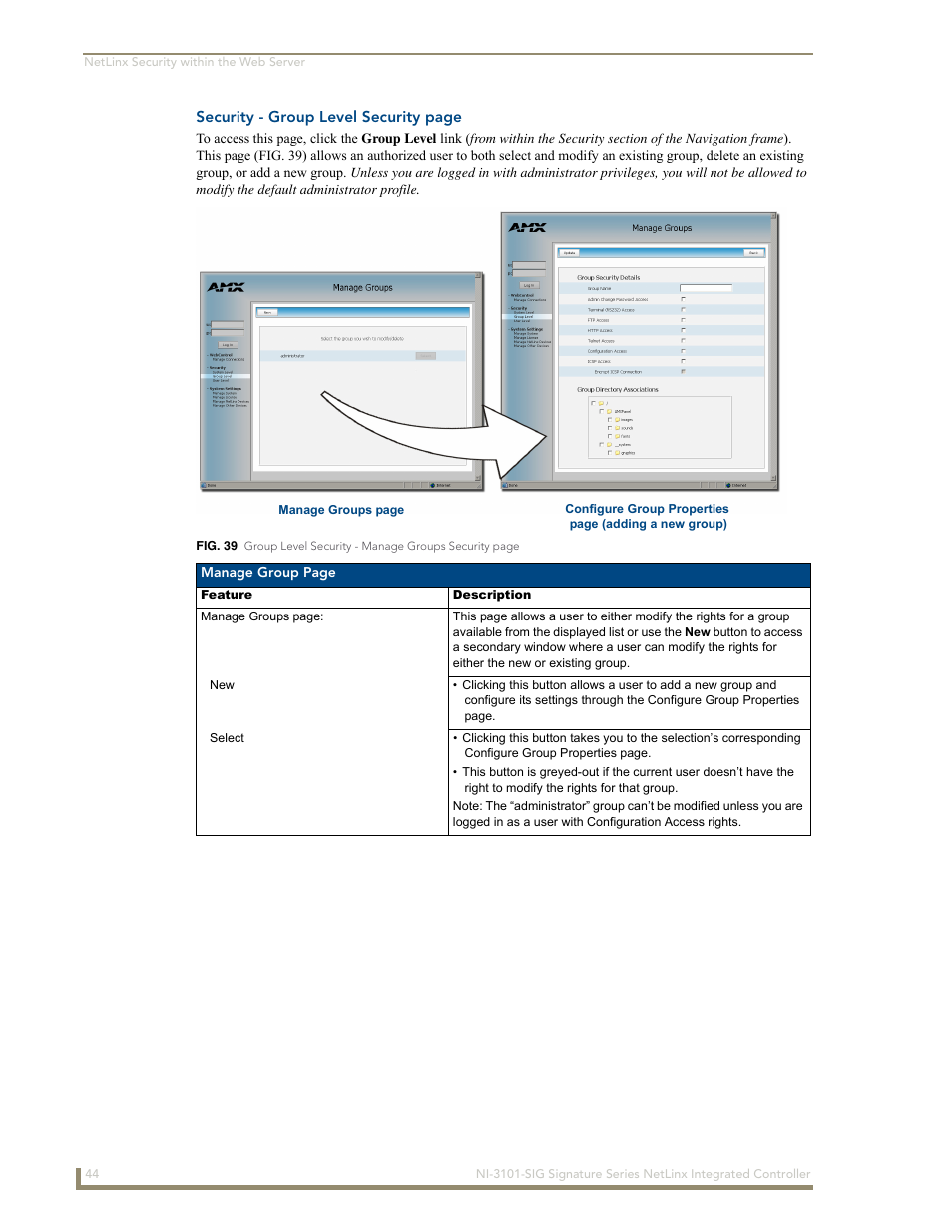 AMX Signature Series NetLinx Integrated Controller NI-3101-SIG User Manual | Page 54 / 156