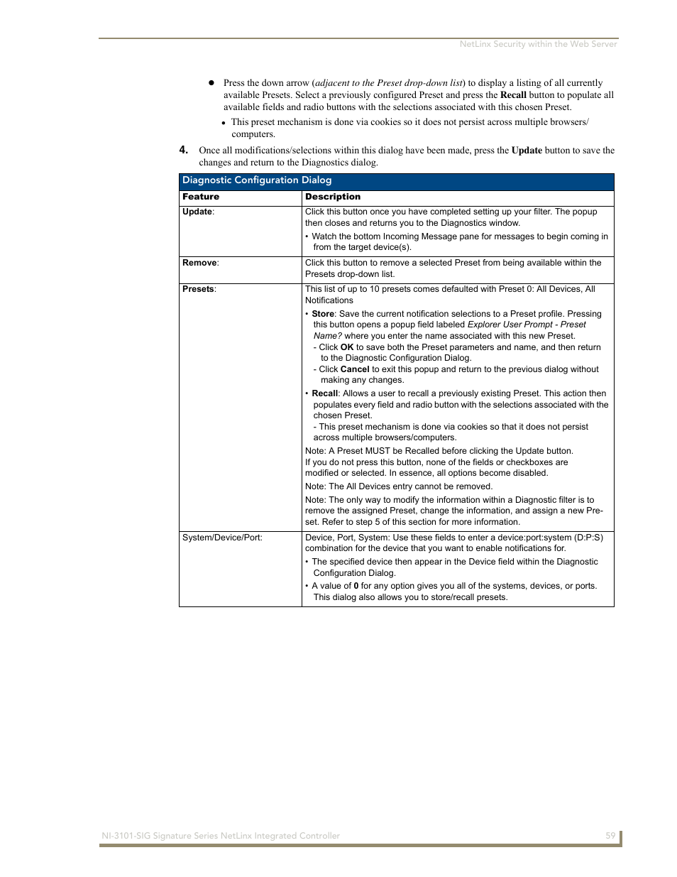 AMX Signature Series NetLinx Integrated Controller NI-3101-SIG User Manual | Page 69 / 156