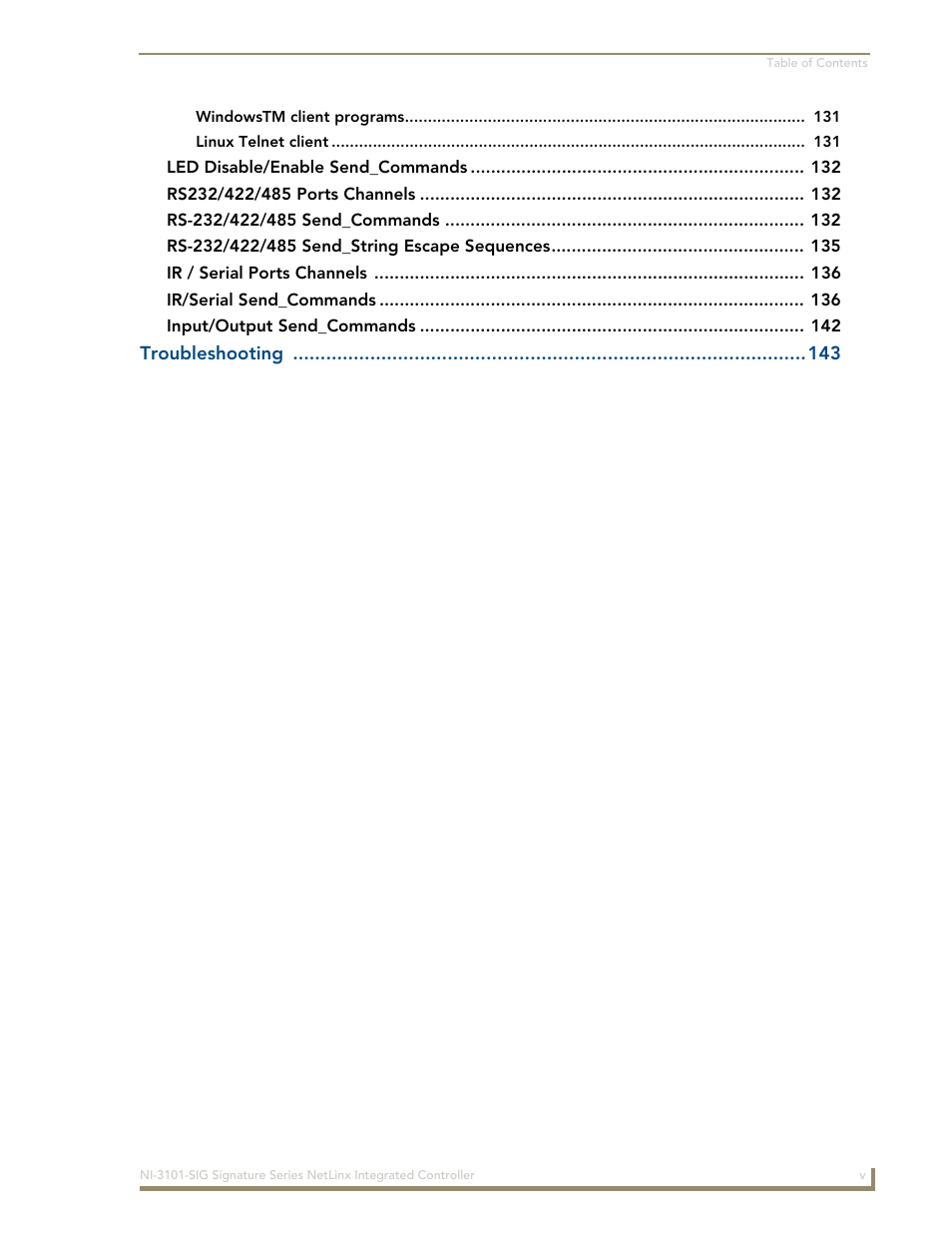 AMX Signature Series NetLinx Integrated Controller NI-3101-SIG User Manual | Page 9 / 156