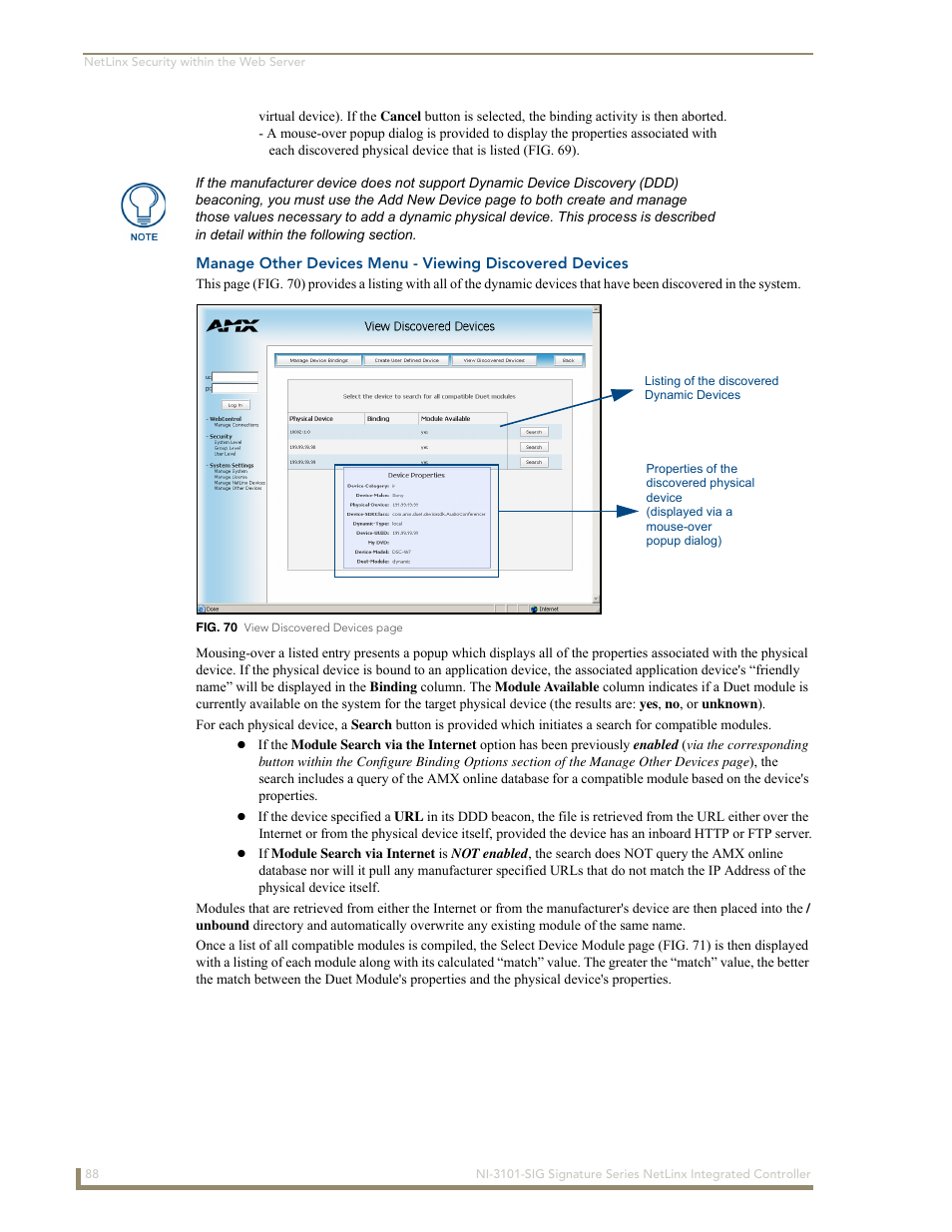 AMX Signature Series NetLinx Integrated Controller NI-3101-SIG User Manual | Page 98 / 156