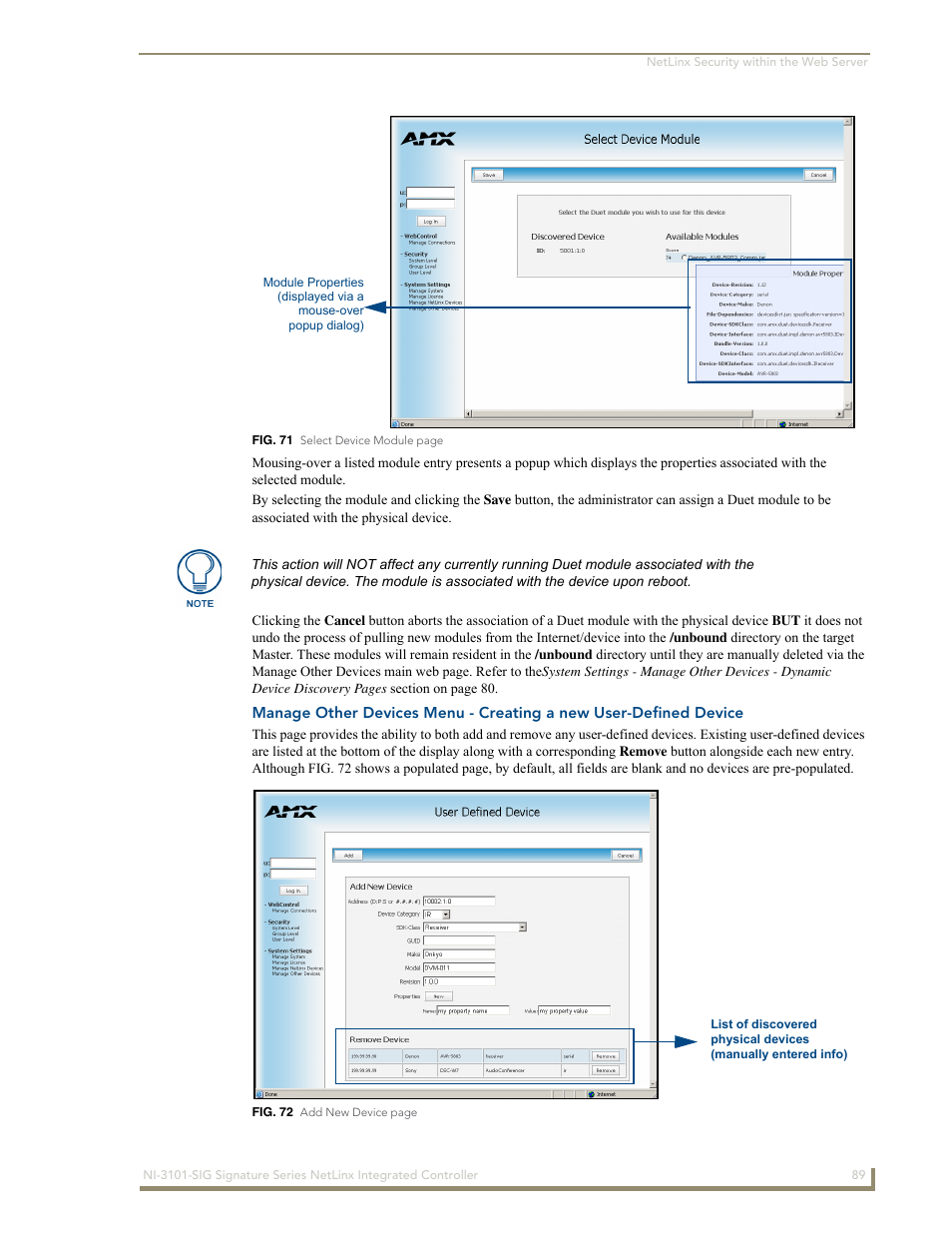 AMX Signature Series NetLinx Integrated Controller NI-3101-SIG User Manual | Page 99 / 156