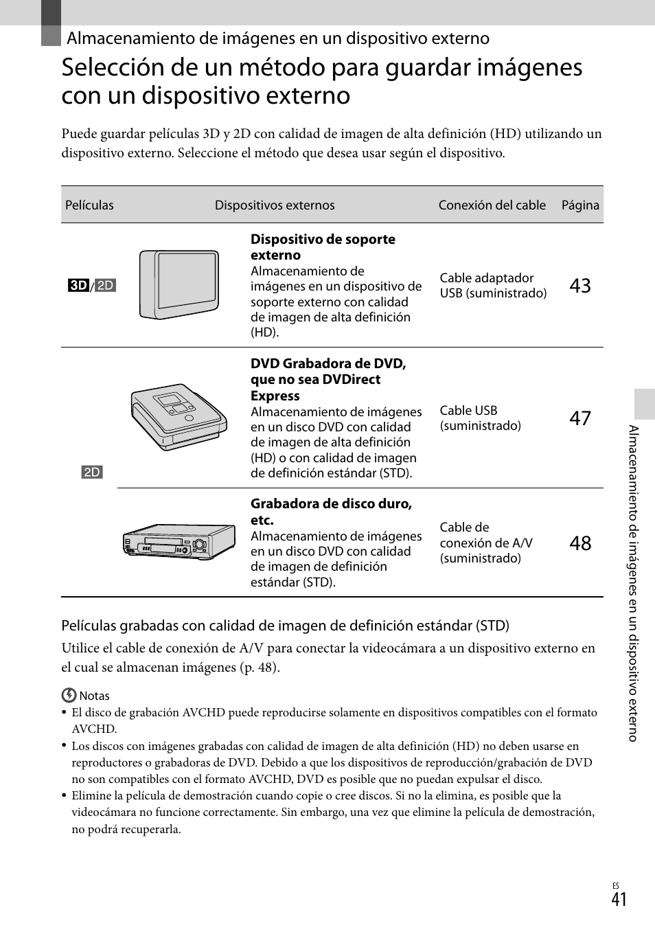 A 41 | Sony HDR-TD10 User Manual | Page 113 / 142
