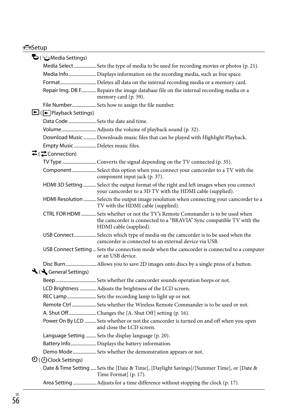 Sony HDR-TD10 User Manual | Page 56 / 142