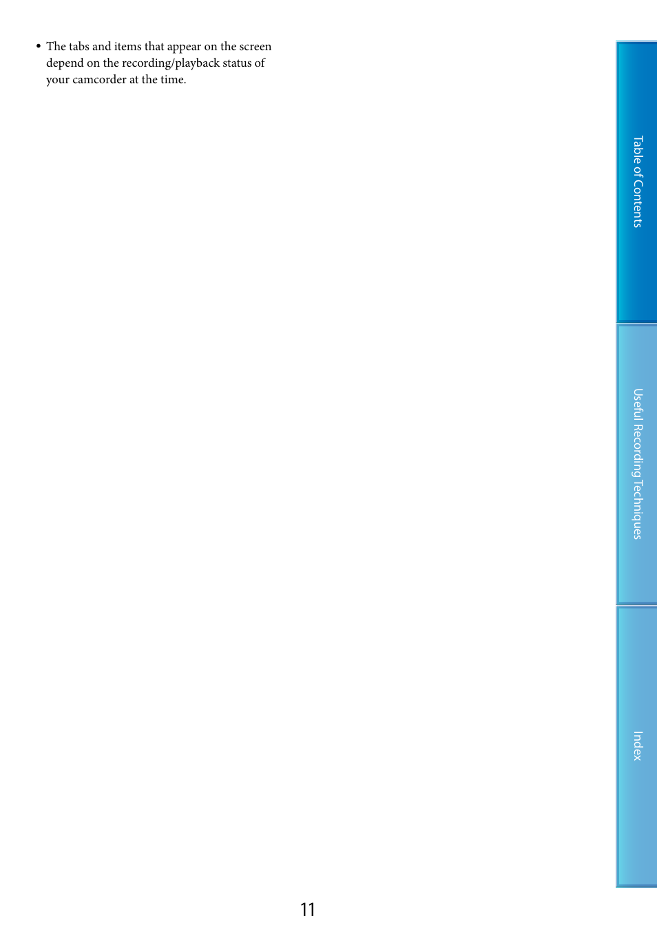 Sony HDR-CX100 User Manual | Page 11 / 113