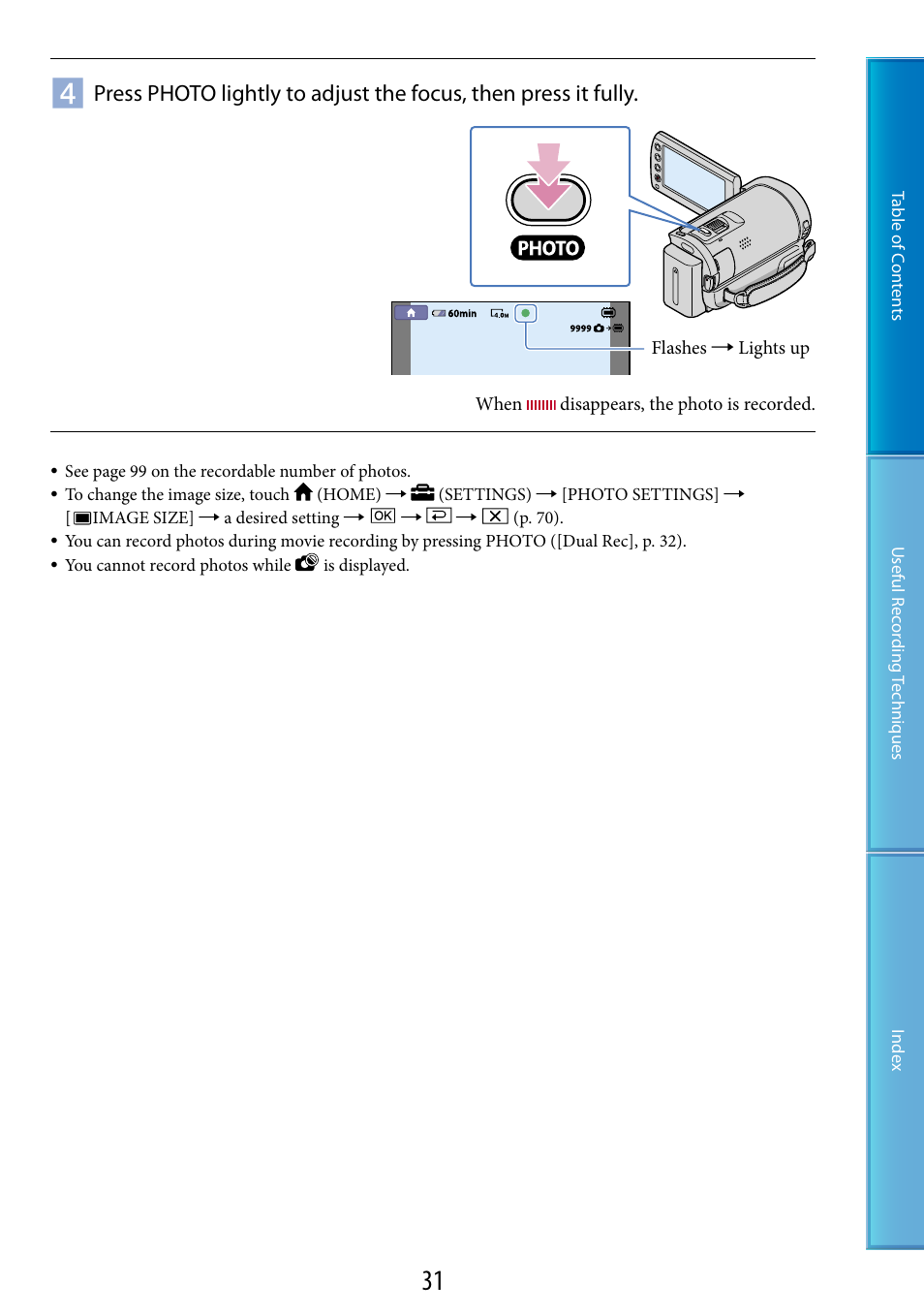 Sony HDR-CX100 User Manual | Page 31 / 113