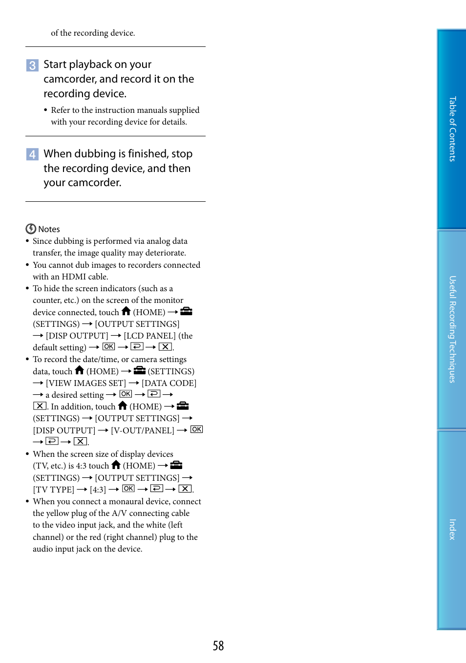 Sony HDR-CX100 User Manual | Page 58 / 113