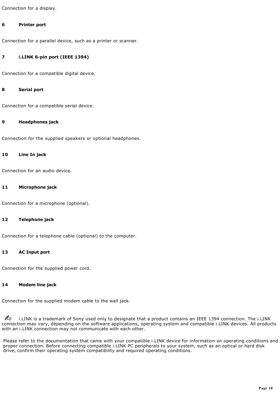 Sony PCV-RX740 User Manual | Page 10 / 79