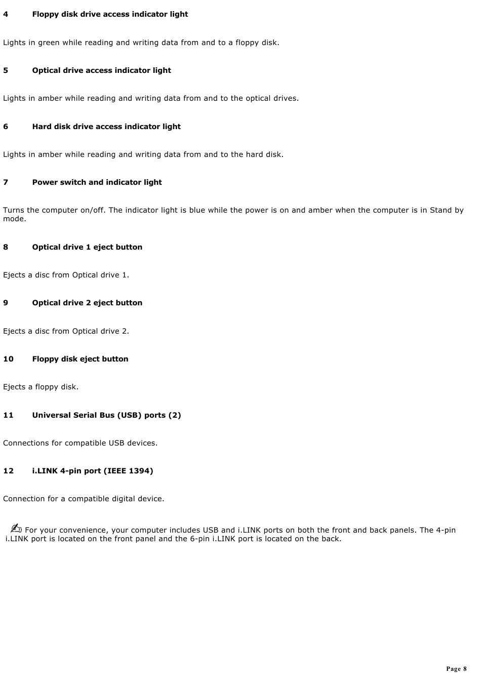 Sony PCV-RX740 User Manual | Page 8 / 79